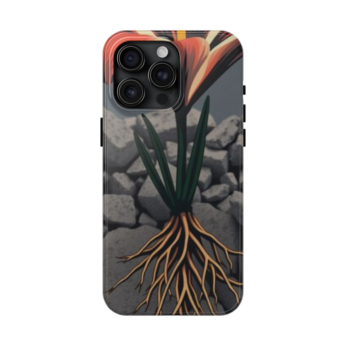 Glacier Lily alpine bloom phone case, shown on iPhone 15 Pro Max