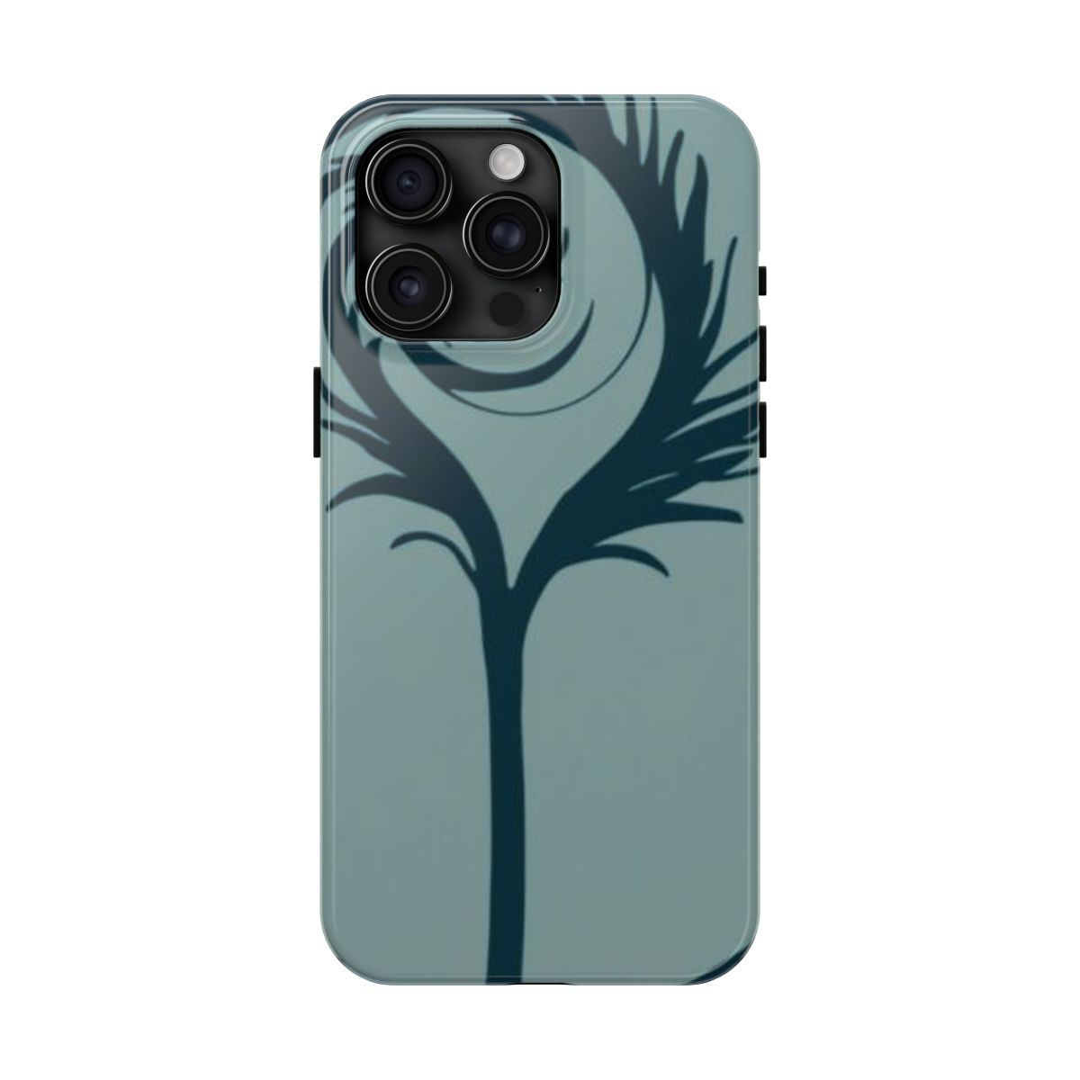 Kindling Crosscut campfire ember phone case, shown on iPhone 15 Pro Max