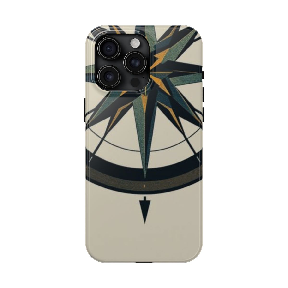 True North Arrow compass rose phone case, shown on iPhone 15 Pro Max