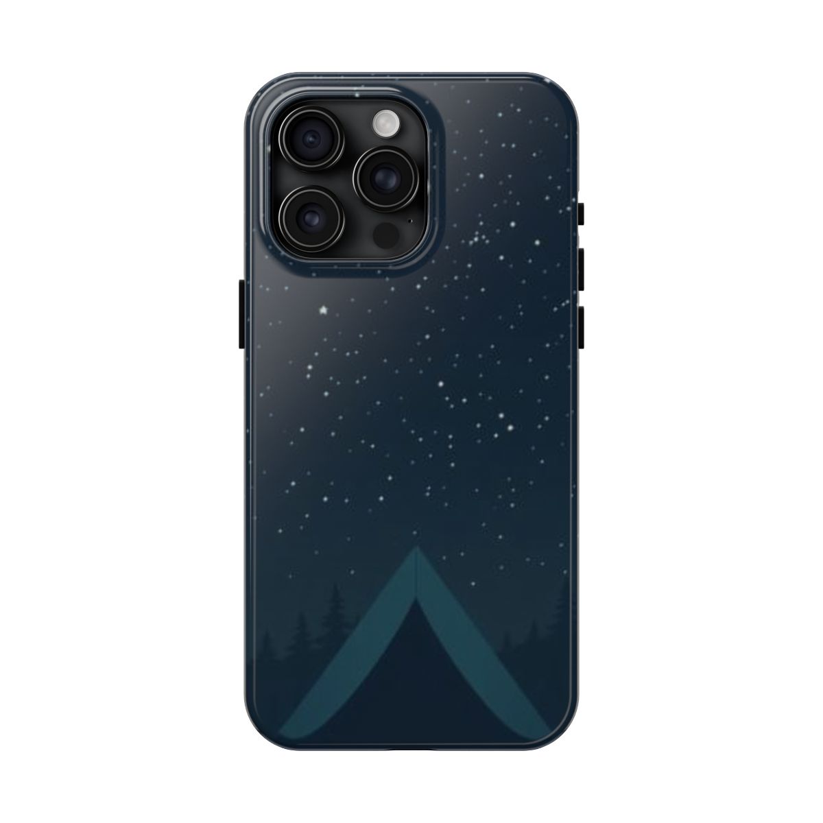 Polaris Tent moonlit camp phone case, shown on iPhone 15 Pro Max