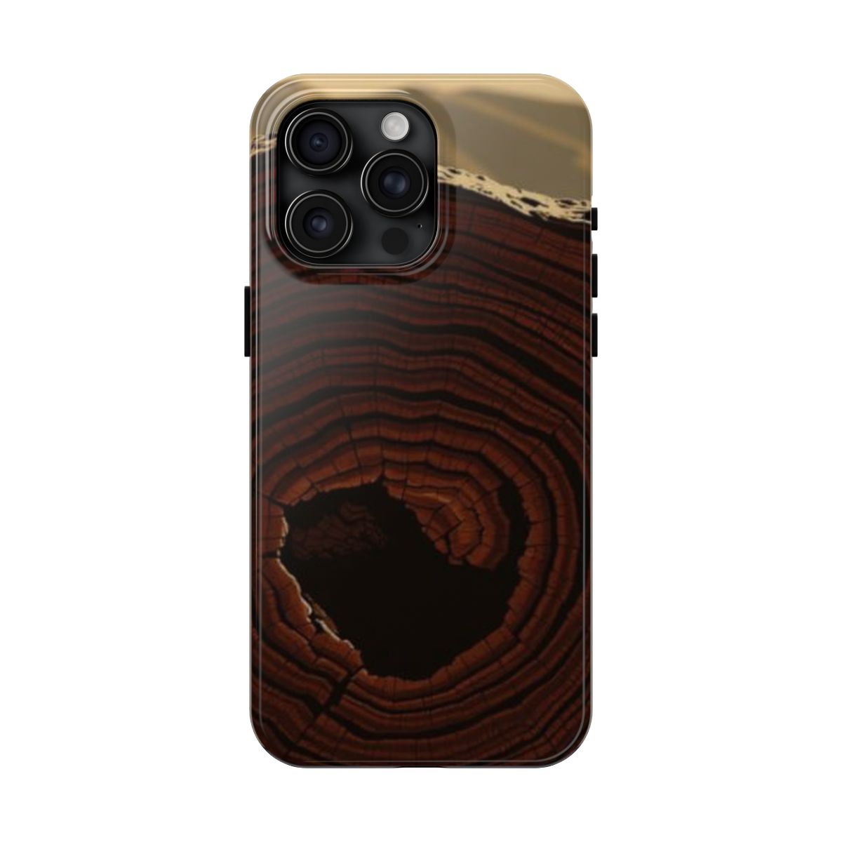 Bristlecone pine ridge phone case, shown on iPhone 15 Pro Max