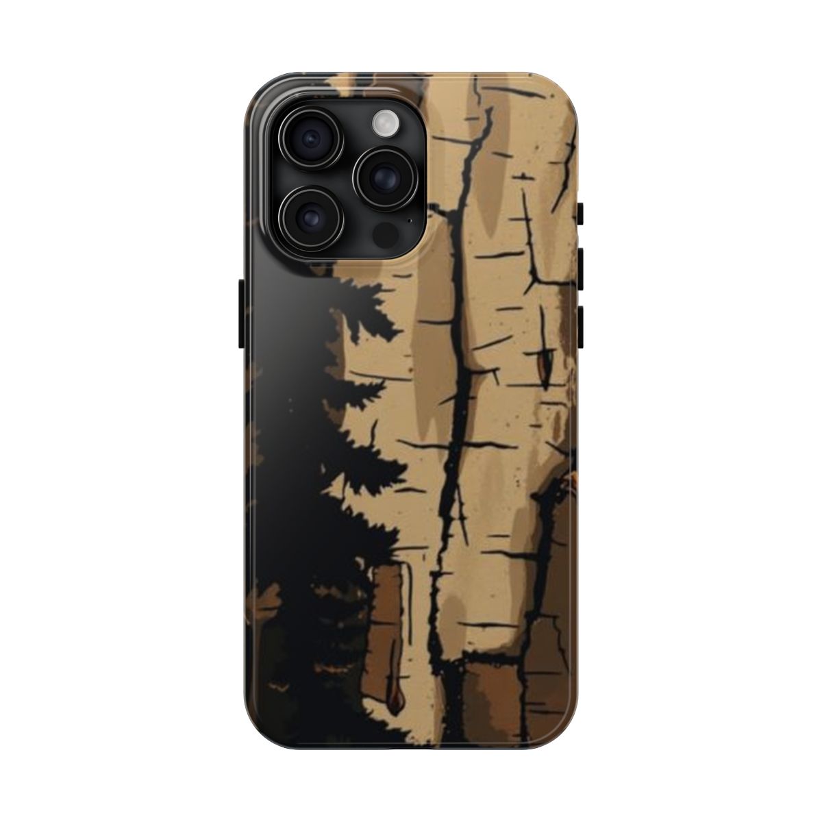 Scarlet Notch trail blaze phone case, shown on iPhone 15 Pro Max