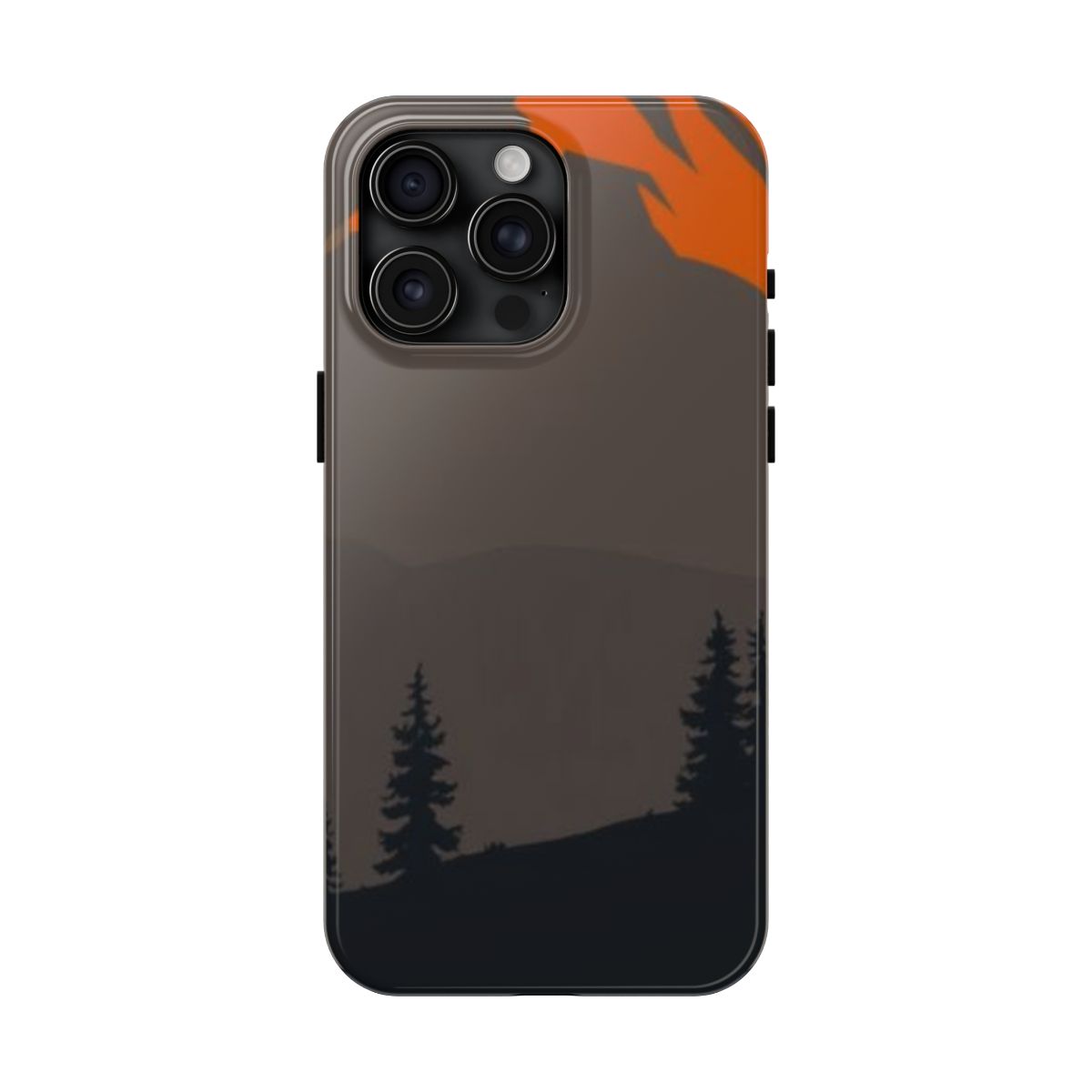 Blaze Horizon trail blaze phone case, shown on iPhone 15 Pro Max