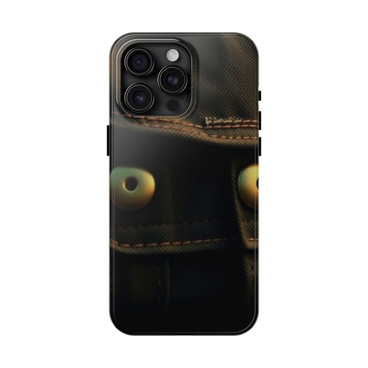 Waxed Canvas weathered pack phone case, shown on iPhone 15 Pro Max