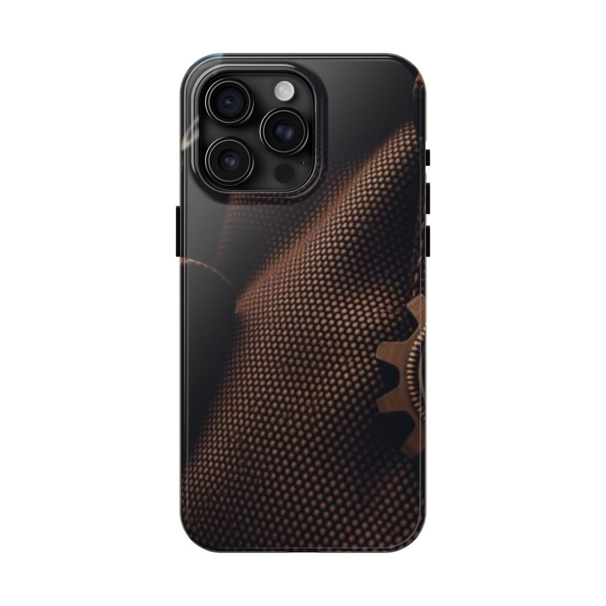 Waxed Canvas weathered pack phone case, shown on iPhone 15 Pro Max