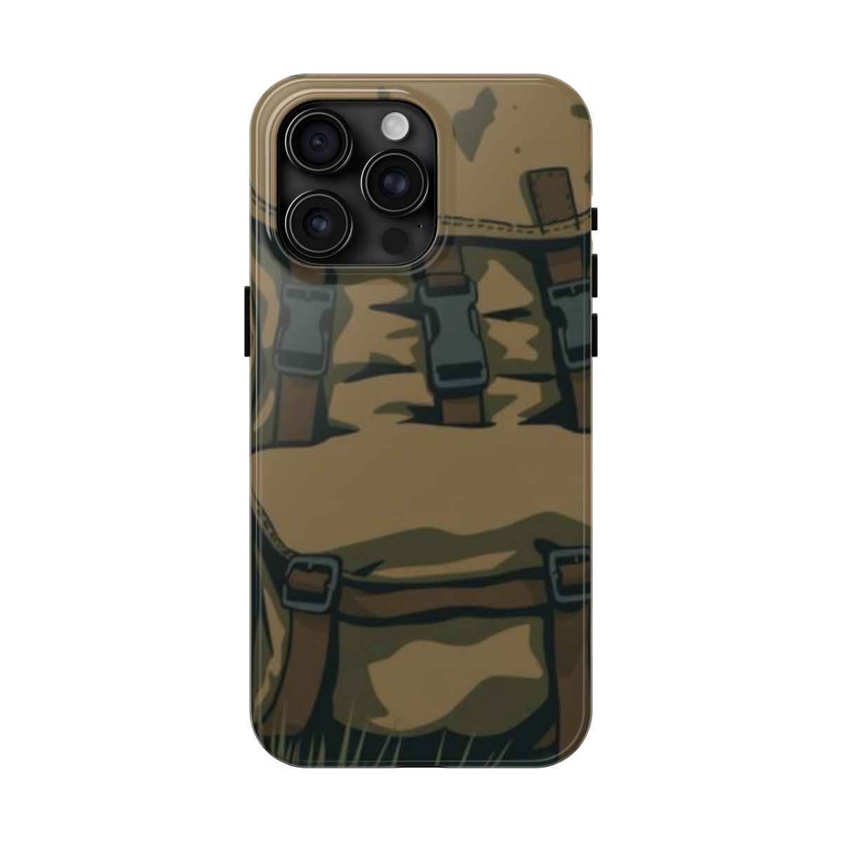 Trail Worn weathered pack phone case, shown on iPhone 15 Pro Max